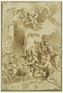 Drawing, Adoration of the Shepherds