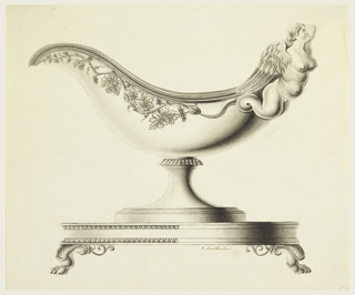 Drawing, Design for a Sauce Boat