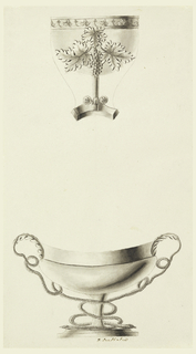 Drawing, Designs for Two Cups