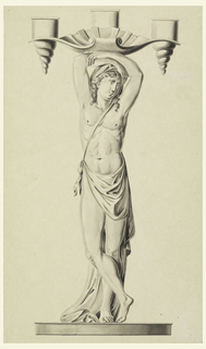 Drawing, Design for a Candlestick