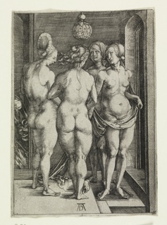 Print, Four Nude Women (The Four Witches)