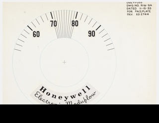 Drawing, Design for Regulator Faceplate