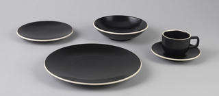 Colorstone, Matte Black Cup And Saucer