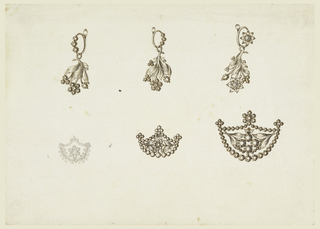 Drawing, Earrings and Brooches