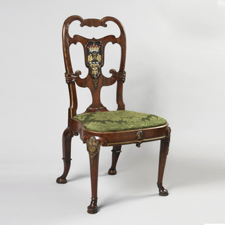 Side Chair with Coat of Arms of Fourth Earl of Scarsdale Chair