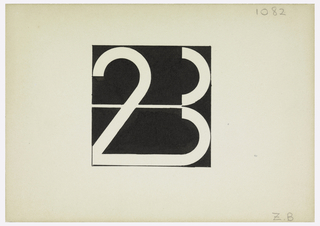 Drawing, Design for a Monogram: Z. B.