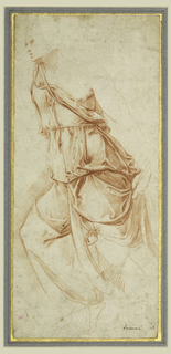Drawing, Drapery Study for the Angel of the Annunciation