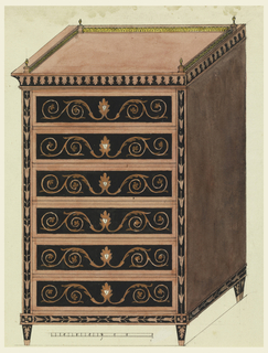 Drawing, Design for a Chest of Drawers