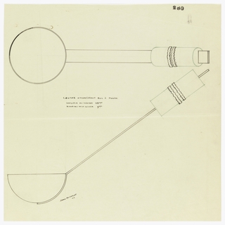Drawing, Design for a Ladle
