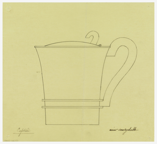 Drawing, Design for a Coffeepot