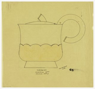 Drawing, Design for a Teapot