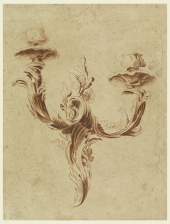 Drawing, Design for a Candle Bracket