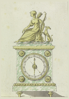 Drawing, Design for a Mantel Clock