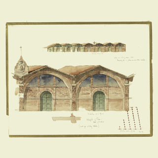 Drawing, A Warehouse of the 16th Century in Pisa, Italy