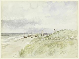 Drawing, The Shore at Kativigh, Holland