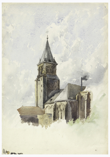 Drawing, Saint Germain-des-Prés, Paris