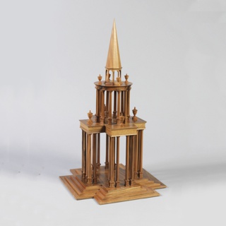 Columned Structure Architectural Model