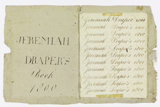 Manuscript, Jeremiah Draper's Book