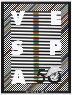 Poster, 50 Years of Vespa