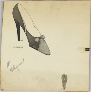 Drawing, Design for a Shoe, for Delman Shoe Company, New York City