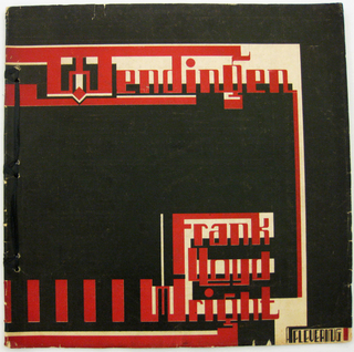Magazine Cover, Wendingen, Frank Lloyd Wright, From Wendingen: maandblad voor bouwen en sieren (Turning: monthly for building and adorning), vol. 7, no. 4