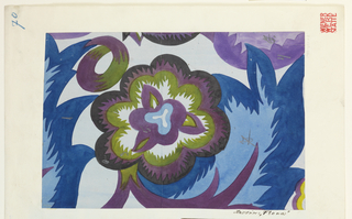 Drawing, Textile Design: Flora
