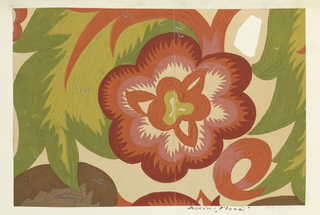 Drawing, Textile Design: Flora