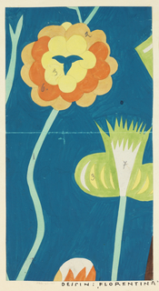 Drawing, Textile Design: Florentina