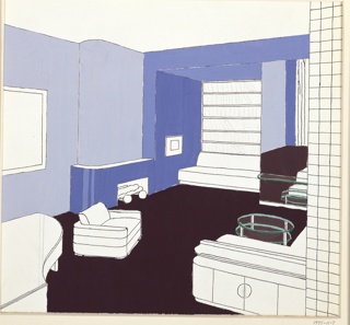 Drawing, Design for Living Room, Frederick and Emily Gash Apartment, 305 West 57th Street, New York, NY