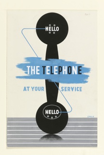 Drawing, Design for "The Telephone at Your Service"