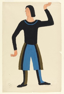 Drawing, Costume Design: Second Valet, for "Henry IV"