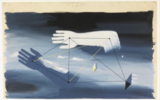 Drawing, Stage Design: Prologue Backdrop, for "Checkmate"