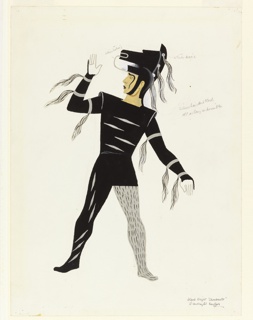 Drawing, Costume Design: Black Knight, for "Checkmate"