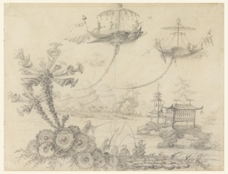 Drawing, Chinoiserie Fantasy