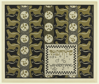 Print, Goldfische Wandbehang (Goldfish Wall Hanging), plate 17, in Die Quelle: Flächen Schmuck (The Source: Ornament for Flat Surfaces)