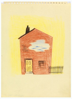 Drawing, Study of a Brick House