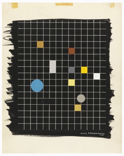 Drawing, Study for an Abstract Composition with Grid