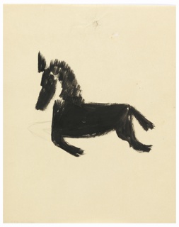 Drawing, Study of a Jumping Horse