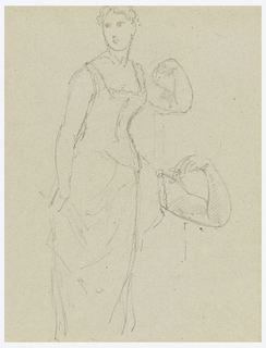 Drawing, Sketch for a Portrait of Bella Worsham