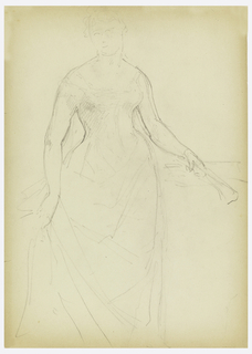 Drawing, Sketch for a Portrait of Bella Worsham
