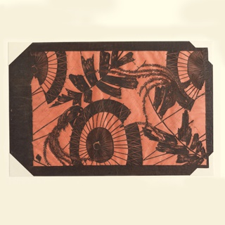 Stencil, Exotic Birds, Parasols and Leaves