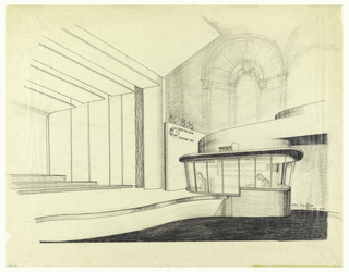 Drawing, Design for Alteration of the Avon Theater