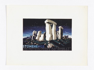Print, Stonehenge, See Britain First on Shell