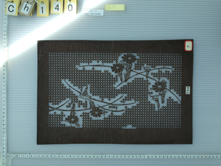 Katagami, Blossoms on a grid