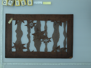 Katagami, Abstract blossoms and kanoko pattern