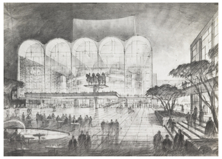 Print, Lincoln Center Plaza, New York, NY: Study