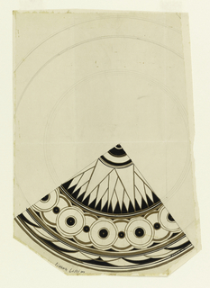 Drawing, Design for a plate