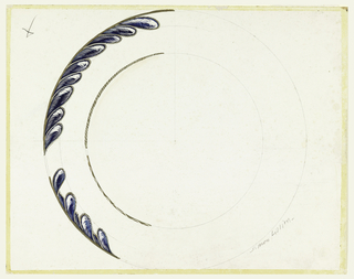 Drawing, Design for a plate