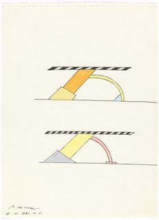 Drawing, Two Designs for Tables