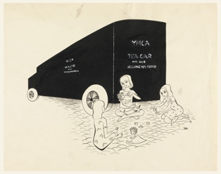 Drawing, Design for a Spot for The New Yorker